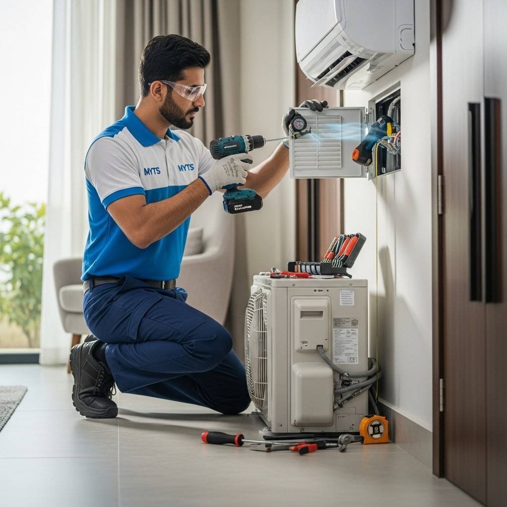 AC and ventilation services in Dubai by MYTS Technical Services including installation, repair, and maintenance