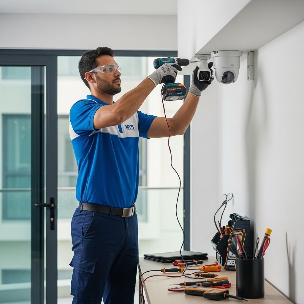 Professional CCTV camera installation and maintenance services in Dubai by MYTS
