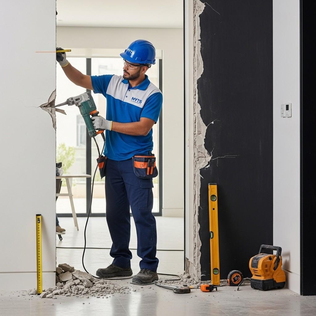 Safe and professional demolishing services in Dubai by MYTS Technical Services