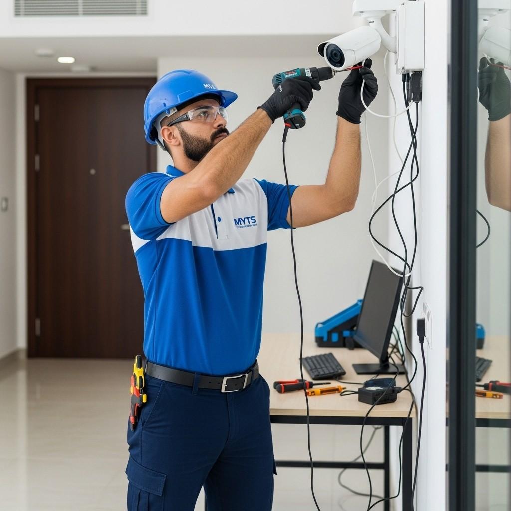 Professional CCTV camera installation in Dubai by MYTS Technical Services