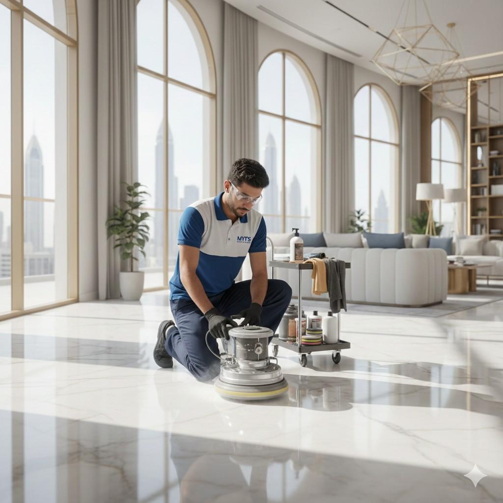 Complete marble polishing and fixing solutions in Dubai by MYTS Technical Services for homes, villas, and commercial spaces.