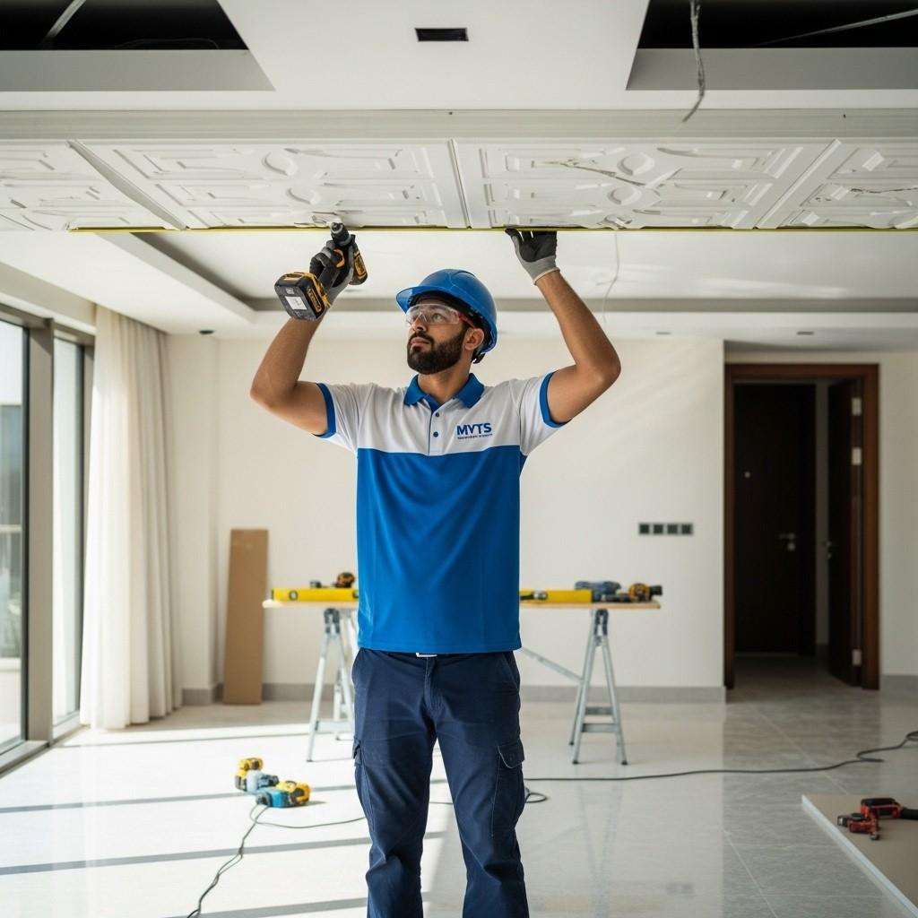 Gypsum repairs and maintenance services in Dubai by MYTS Technical Services
