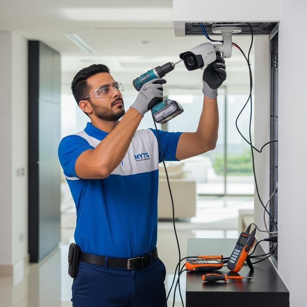 Professional IP camera installation for homes and offices in Dubai