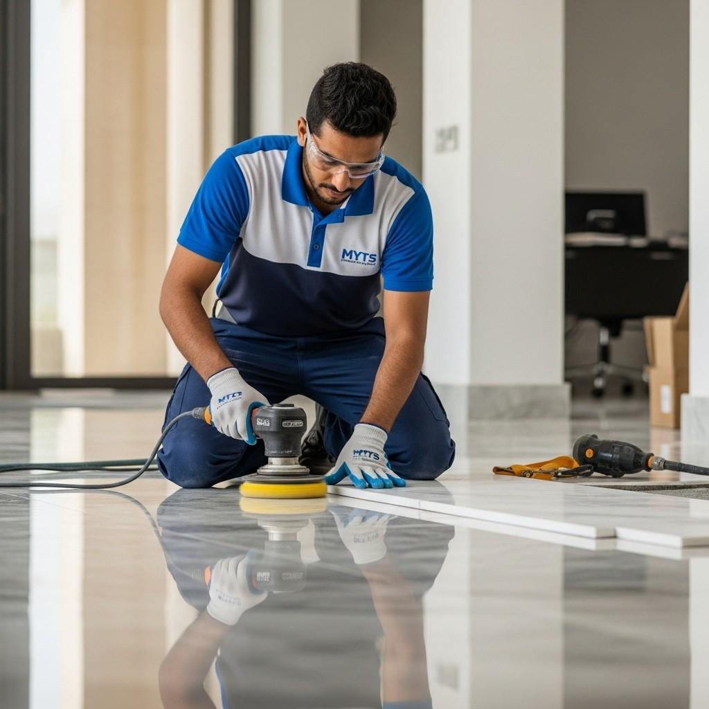 Expert marble polishing and new marble fixing services in Dubai for homes and offices