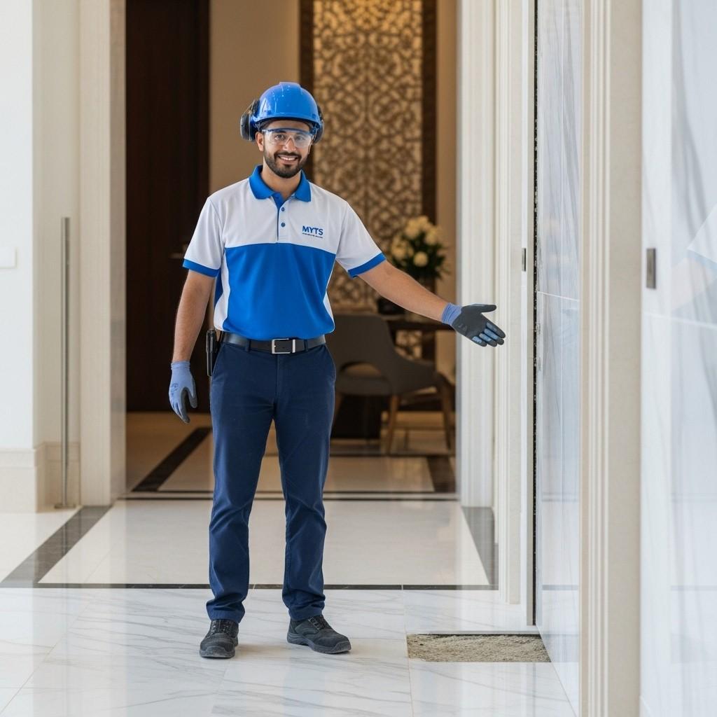 Professional marble polishing and new marble fixing services in Dubai by MYTS Technical Services