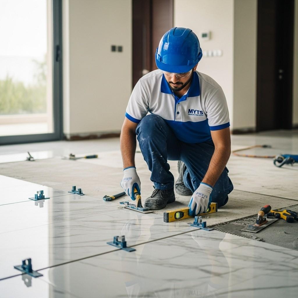 Professional marble tile installation in Dubai for residential and commercial spaces