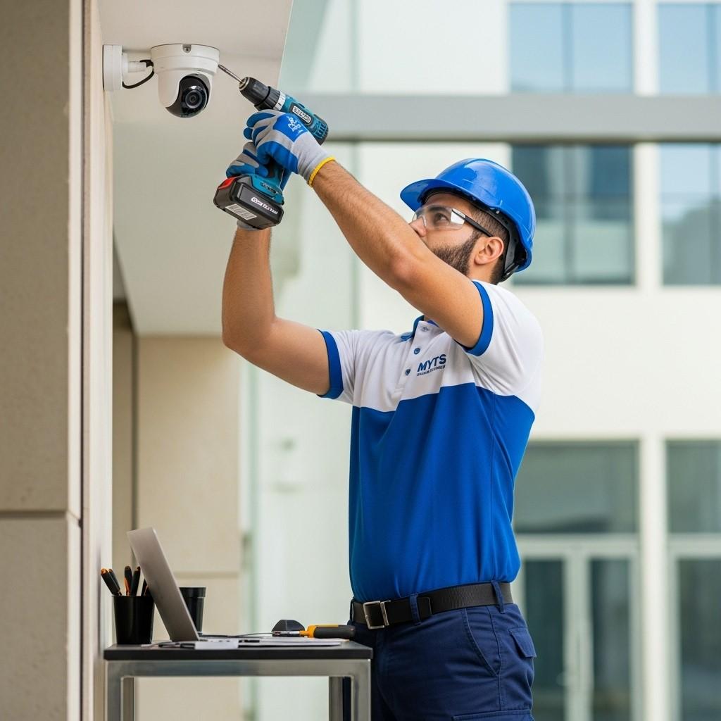Wireless CCTV camera system installed in Dubai by MYTS Technical Services