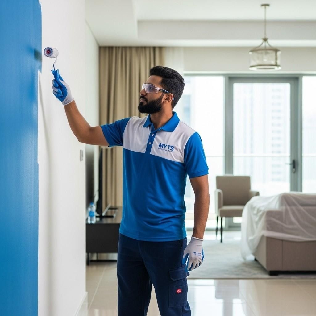 Professional apartment painting services in Dubai for walls, ceilings, and interiors