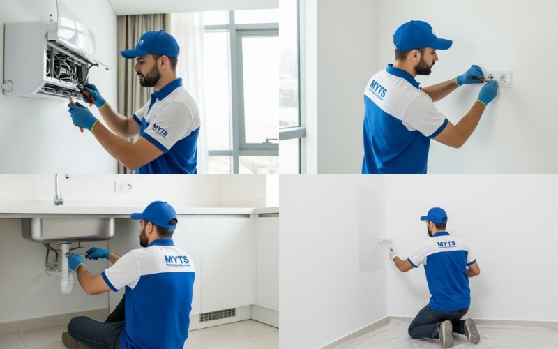 Professional AC technician providing best technical services in Dubai for apartment air conditioning repair