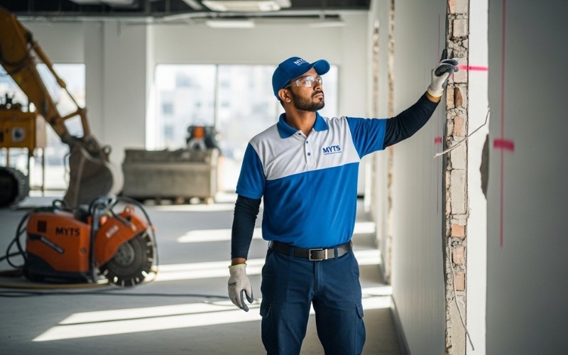 large scale commercial demolition dubai project site