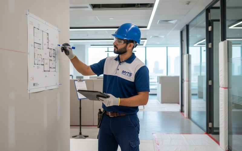 Interior Demolition Dubai Safe, Licensed & Cost-Effective Services in the UAE 3 Safe interior demolition Dubai contractors at work