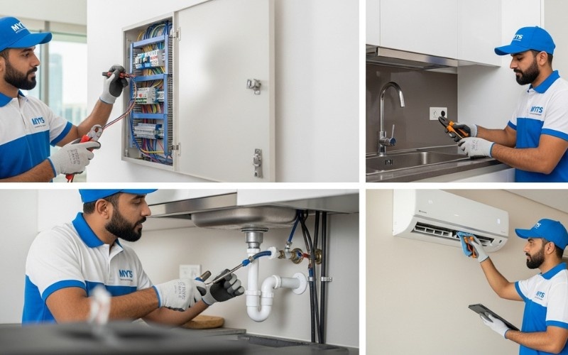 electrical and plumbing services by technical services company in UAE