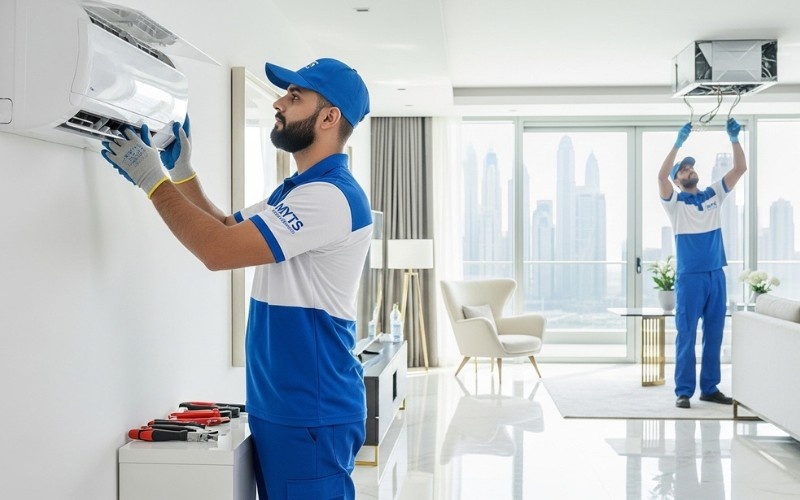 Best AC Installation Dubai, Complete Homeowner Guide (UAE) 1 split and central best AC installation Dubai services