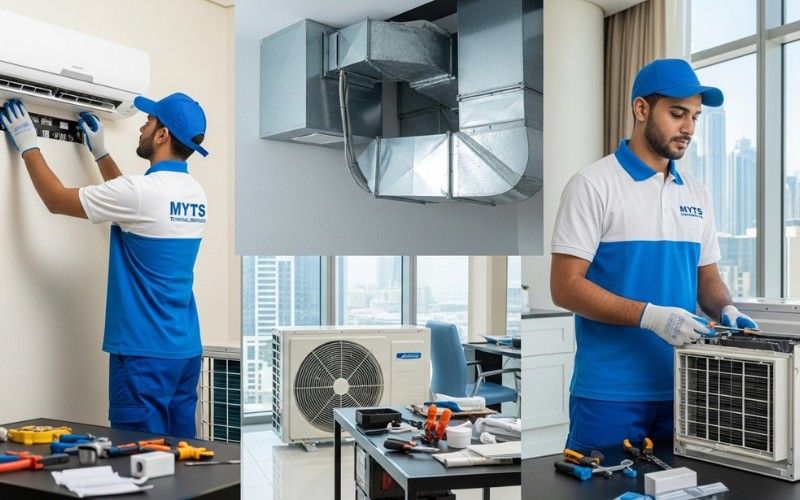 residential and commercial building AC installation services Dubai