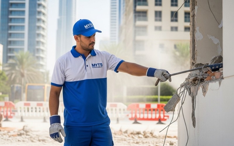 site clearance after demolition services in Dubai
