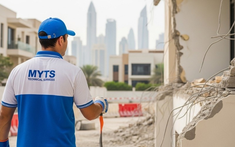 controlled demolition services in Dubai ensuring precise building removal