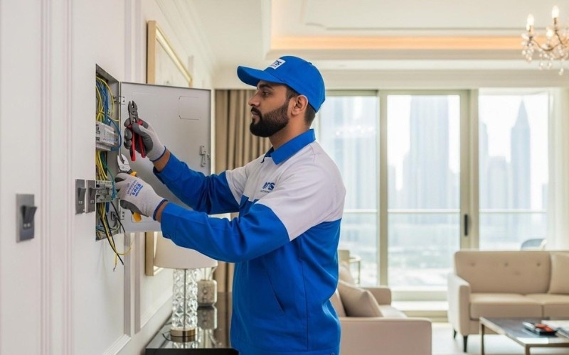 Top Electrical Services in Dubai (UAE) Reliable & Affordable Solutions 1 Certified electricians providing top electrical services in Dubai
