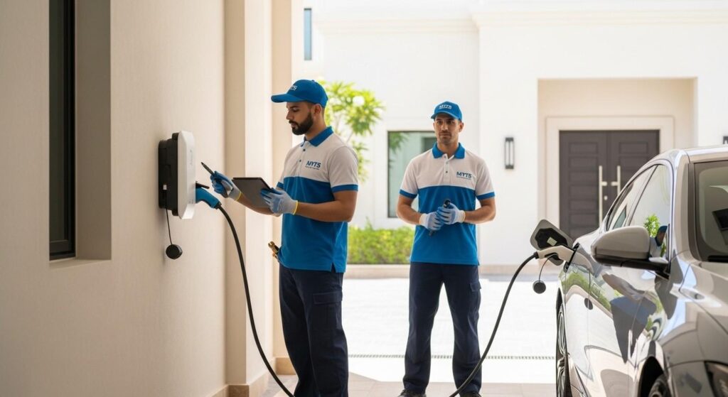 affordable EV charger installation in Dubai with expert technical support