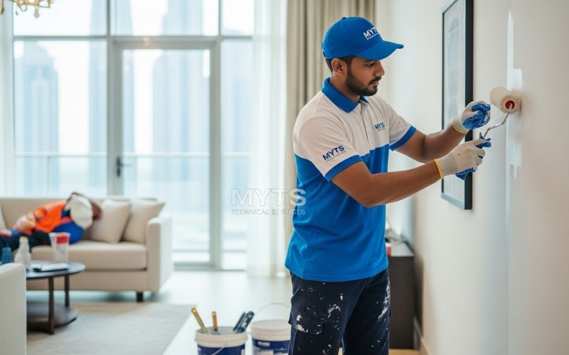 apartment painting services in Dubai for interior walls