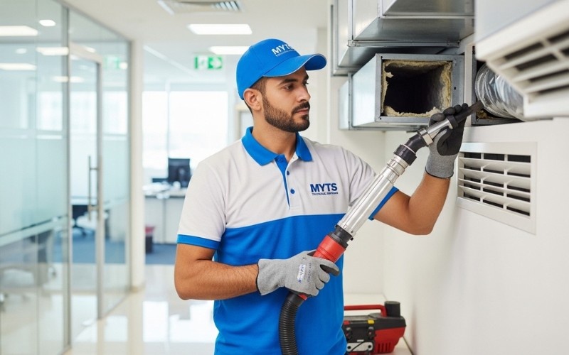 commercial AC duct cleaning Dubai for offices and commercial buildings
