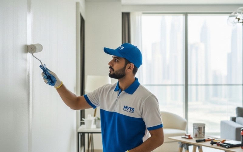 house painting services in Dubai for interior and exterior walls