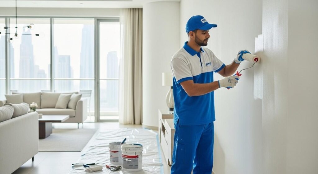 expert painters providing interior painting services in Dubai