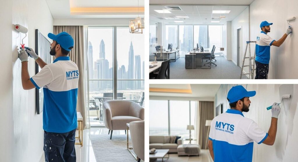 interior painting services in Dubai for residential and commercial spaces