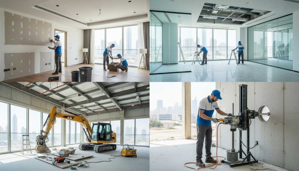 Top Demolition Company in Dubai, Safe, Licensed & Affordable Services 2 top demolition company in Dubai for interior demolition and strip out services