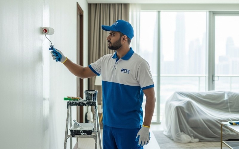 expert painters providing wall painting services in Dubai