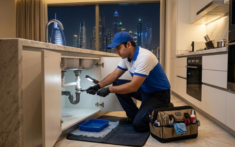 24/7 emergency plumbing service in Dubai for fast leak repair