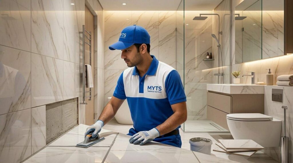 Bathroom Tiling Services Dubai Expert Installation and Repair 2 Affordable bathroom tiling work for residential property in Dubai