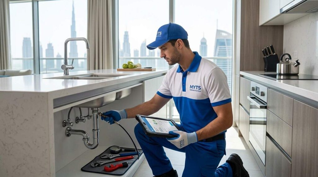 bathroom plumbing installation services in Dubai MYTS company