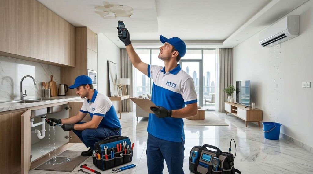Bathroom plumbing leak repair service in Dubai