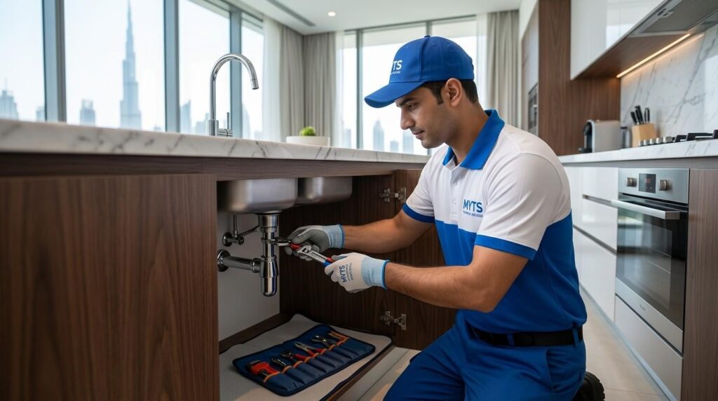 emergency plumbing repair Dubai fast service MYTS Technical Services