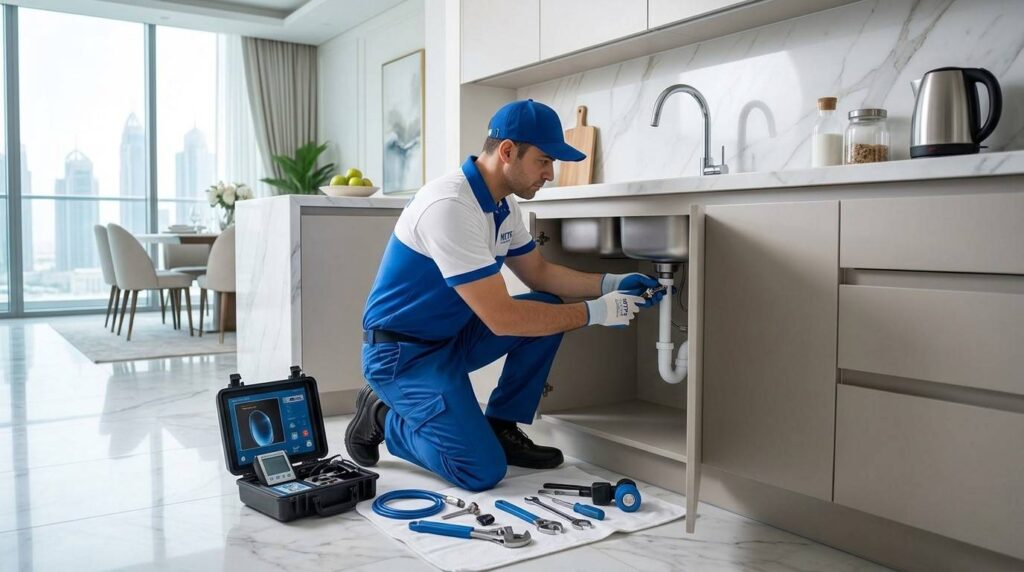 Water leak repair services for residential and commercial buildings in Dubai