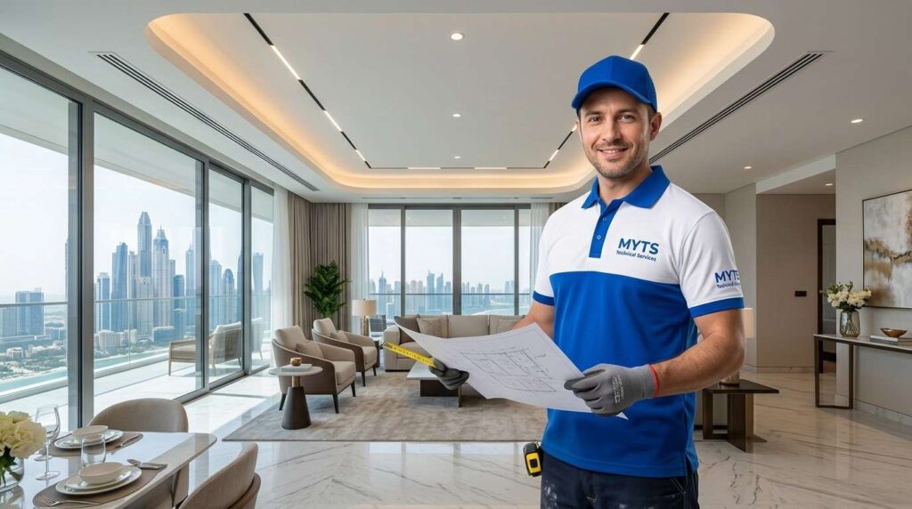Affordable best gypsum ceiling in Dubai for offices, villas, and commercial buildings.