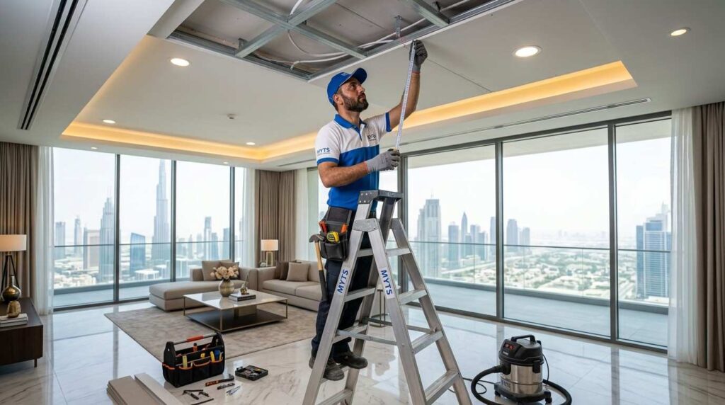 Best gypsum ceiling installation in Dubai for residential homes and apartments.