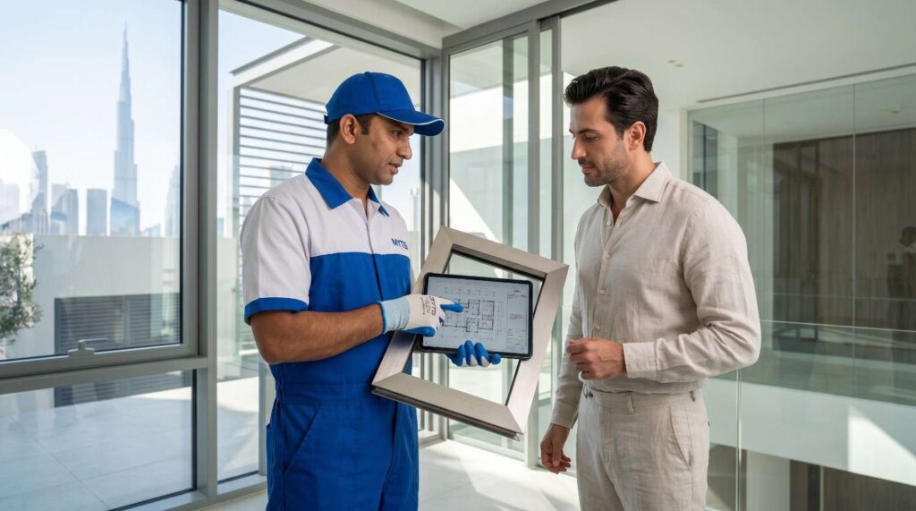 Best Aluminium and Glass Company in Dubai 3 Commercial building featuring aluminium curtain walls and glass façade in Dubai.