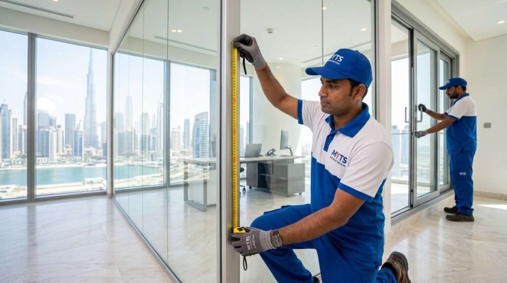 Aluminium and Glass Company in Dubai 4 Large building glass facade and curtain wall installation by aluminium and glass experts in Dubai