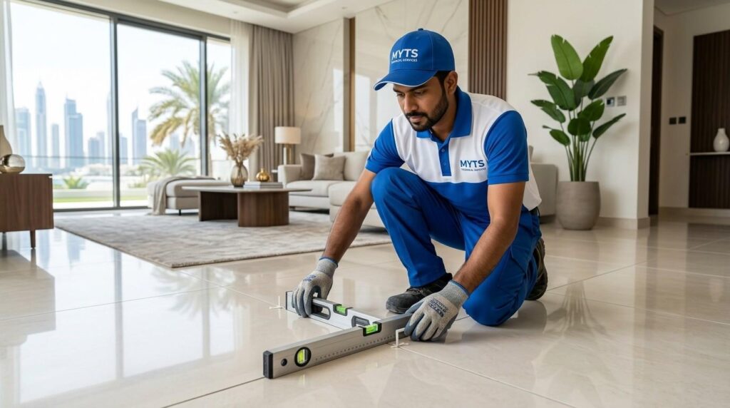 High-quality residential wall tiling service in Dubai by experienced tile fixing specialists