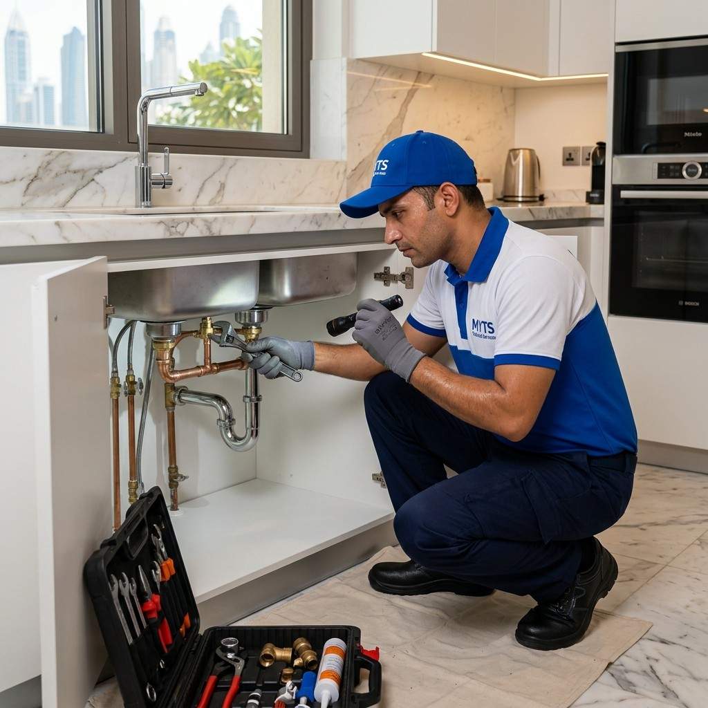 Professional plumber providing reliable plumbing work services in Dubai
