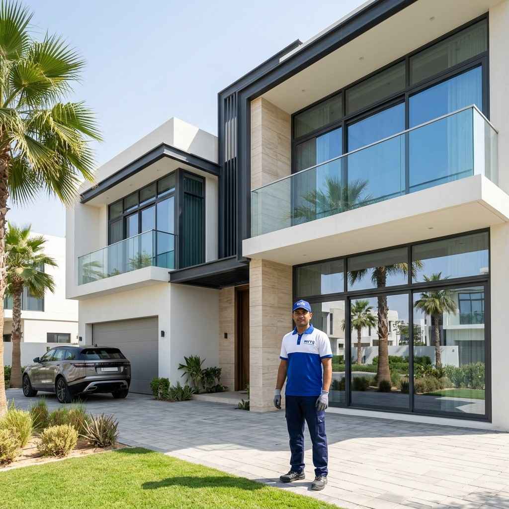 Aluminum and glass works installation service in Dubai