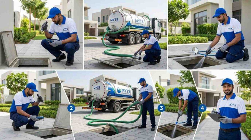 Septic Tank Cleaning Company in Dubai 3 Commercial septic tank cleaning company servicing offices and buildings in Dubai