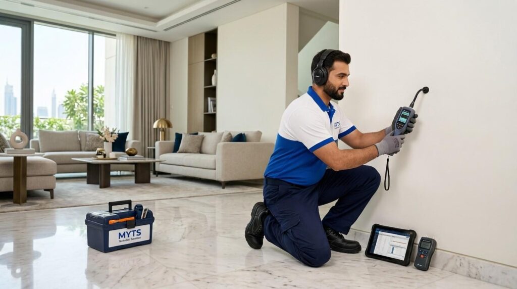 Hidden Water Leak in Dubai, Signs, Causes, Detection & Repair Guide 4 Emergency water leak repair service in Dubai with advanced leak detection technology