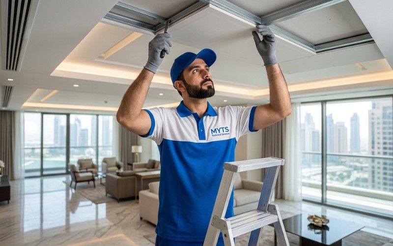 Professional gypsum ceiling services in Dubai for residential and commercial properties
