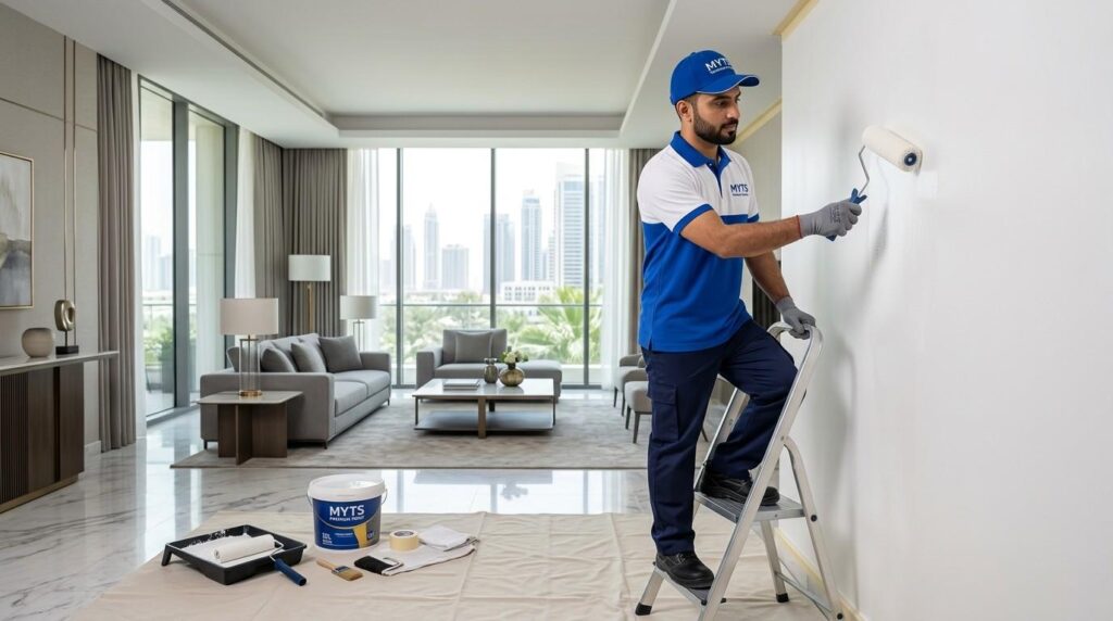 Villa Painting Service in Dubai 1 Interior villa painting service in Dubai for modern homes