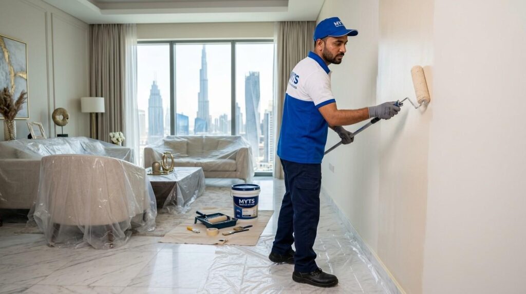 Professional apartment painters working in Dubai