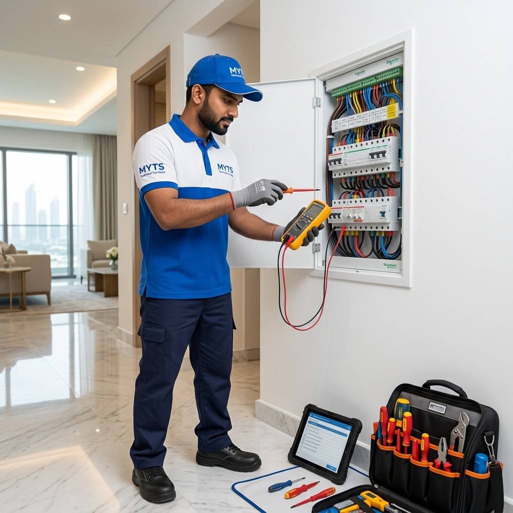 Professional DB Panel Services in Dubai by MYTS Technical Services for safe electrical distribution and panel maintenance