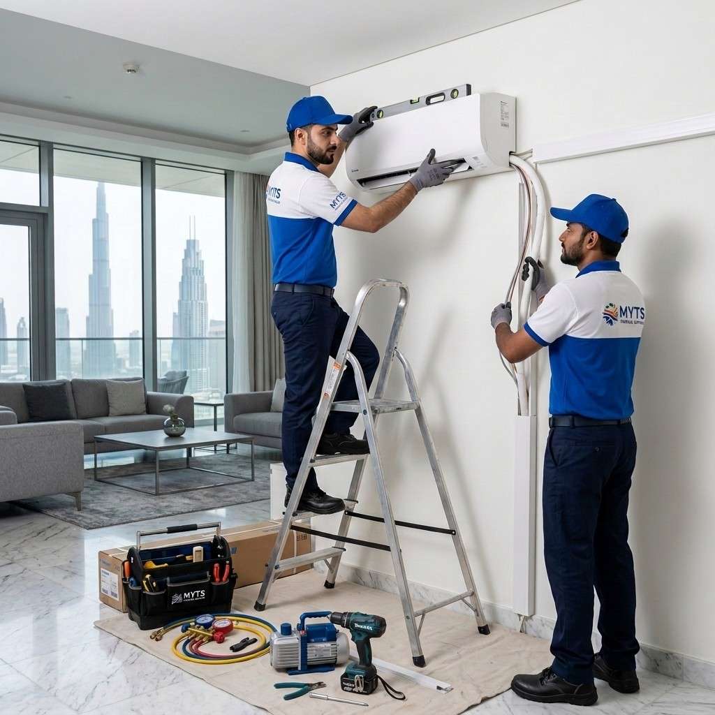 AC & Ventilation 20 Residential AC installation in Dubai by MYTS Technical Services for villas and apartments