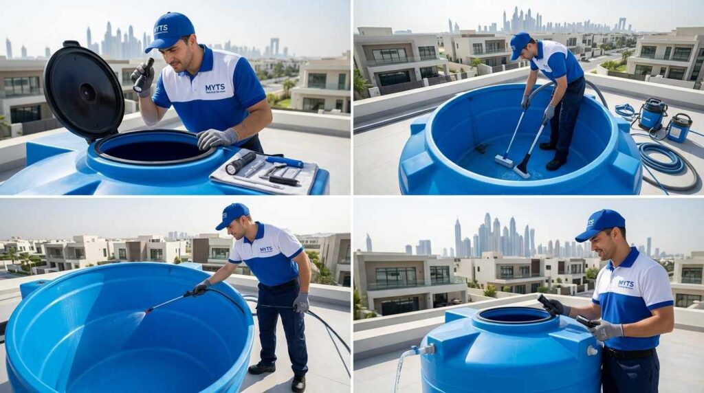 Residential water tank cleaning company in Dubai delivering reliable and affordable cleaning solutions.